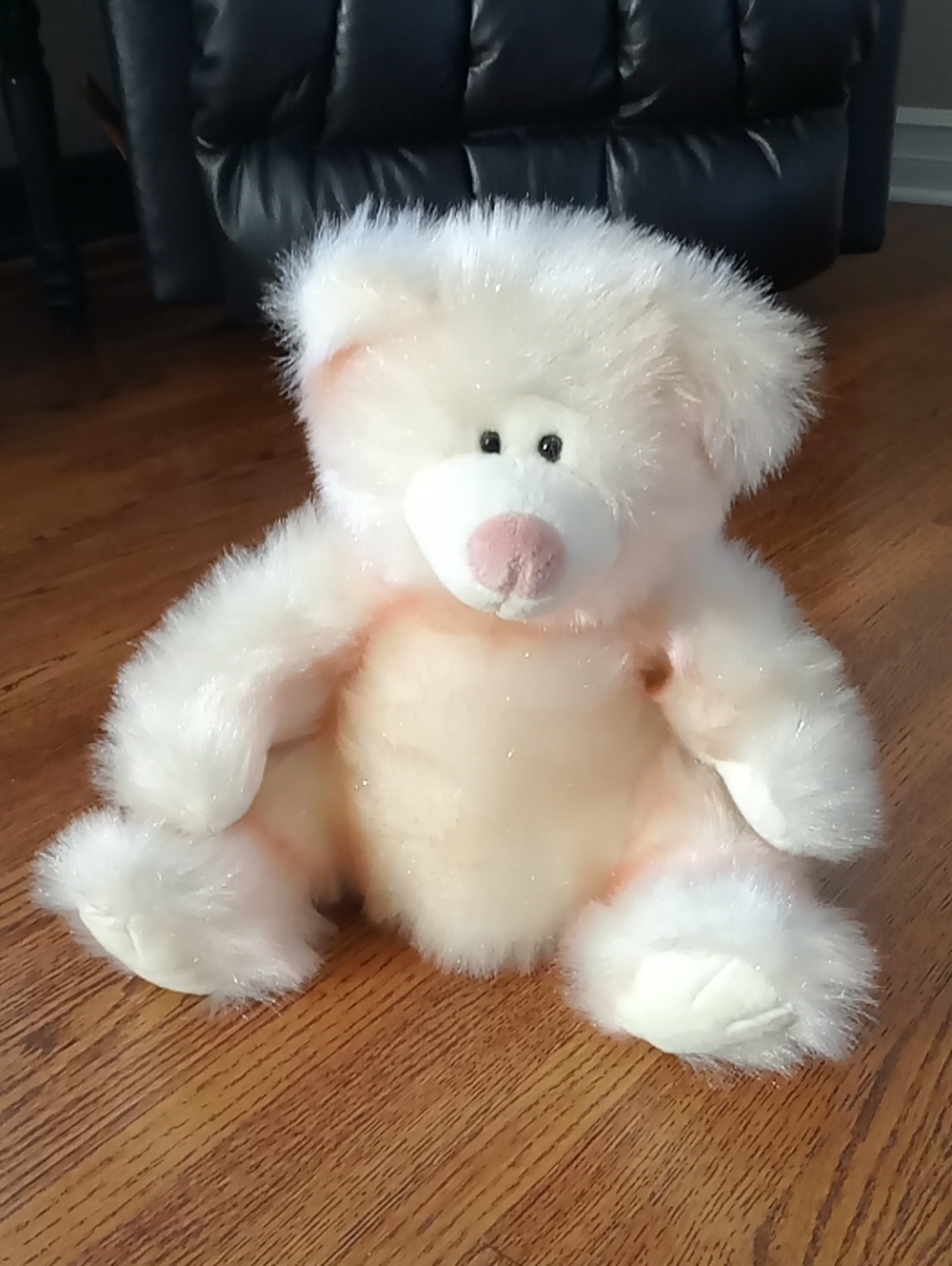 Russ Sparkling 17" Teddy Bear Cream/Pink